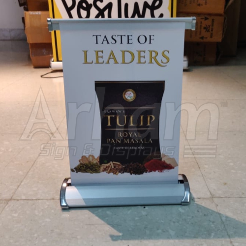 Table Top Roll Up Standee